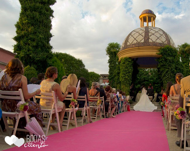 Decoración ceremonia, Bodas de Cuento, wedding planner, Boda Madrid, Castillo de Viñuelas